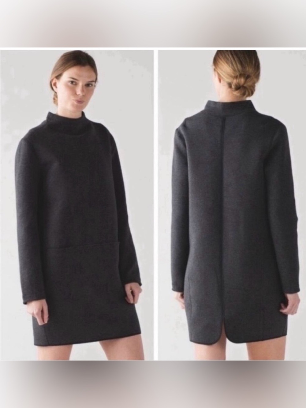 Lululemon City Bound Dress Size 4 Heathered Gray